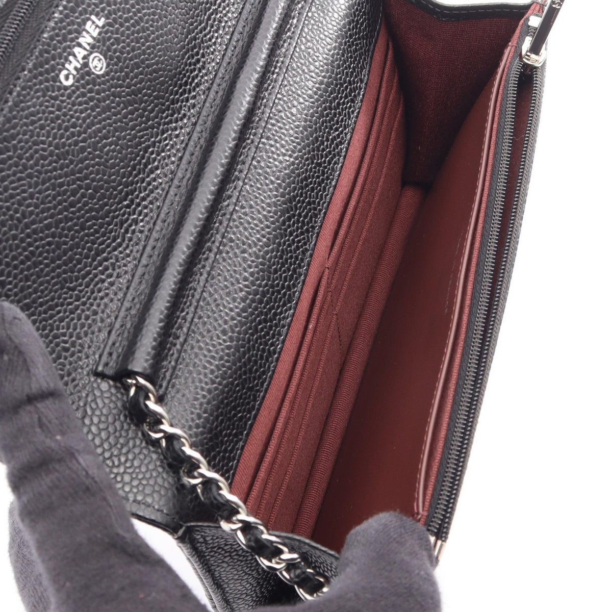 CHANEL Black Matelasse Grained Calfskin leather 2101220124380