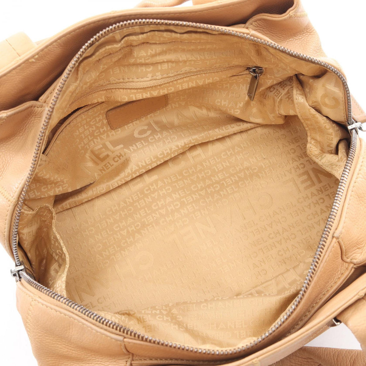 CHANEL Beige Chocolate bar Grained Calfskin leather 2101220125790