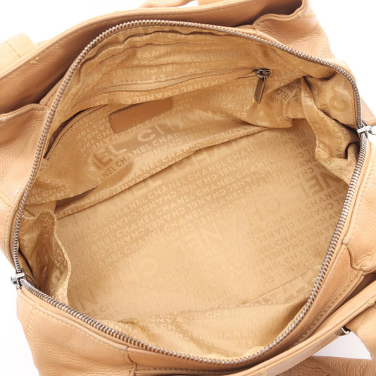CHANEL Beige Chocolate bar Grained Calfskin leather 2101220125790