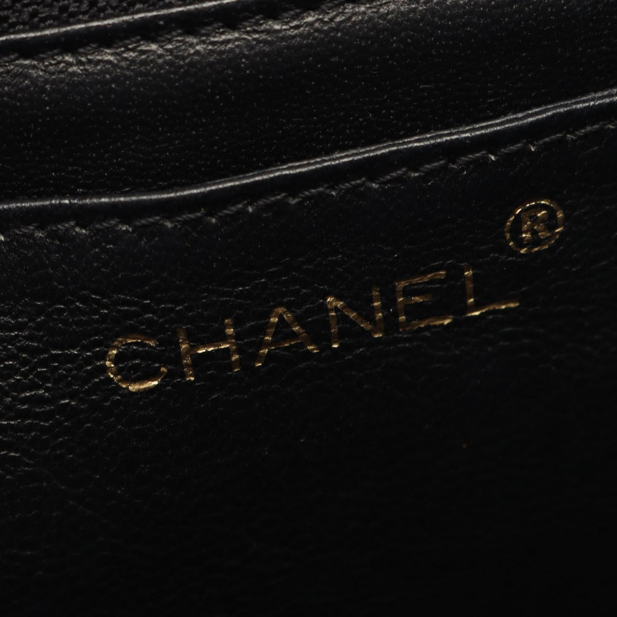 CHANEL Black Matelasse Grained Calfskin leather A12397 2101220104672