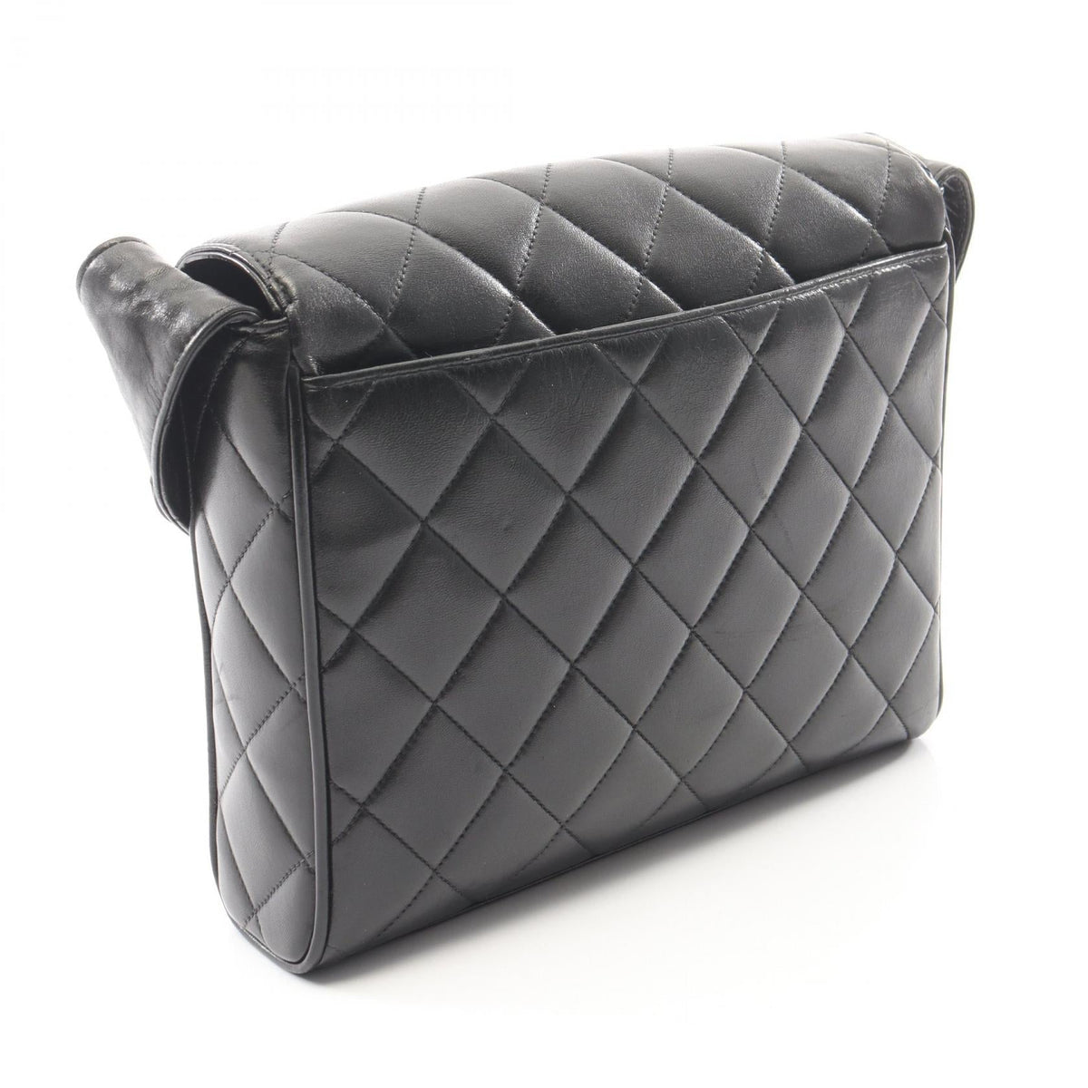 CHANEL Black Matelasse Lambskin (sheep leather) 2101220109738