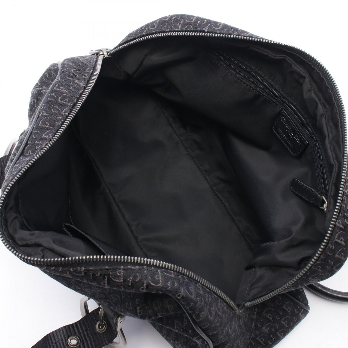 Christian Dior Trotter Tote Bag Black canvas�leather 2118900073395