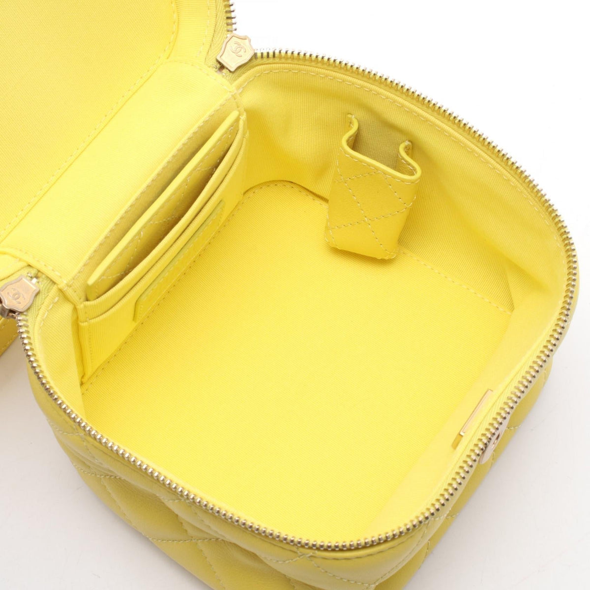 CHANEL Yellow Matelasse leather AS3228 2106800641608