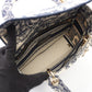 Christian Dior LADY D-LITE Medium 2WAY Handbag White/Navy canvas M0565OTDT_M808 2101220057343