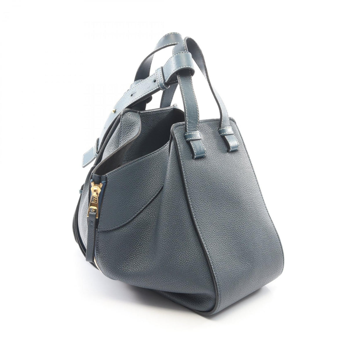 LOEWE HAMMOCK SMALL (2-Way Hammock) Handbag Navy leather 2101220058906