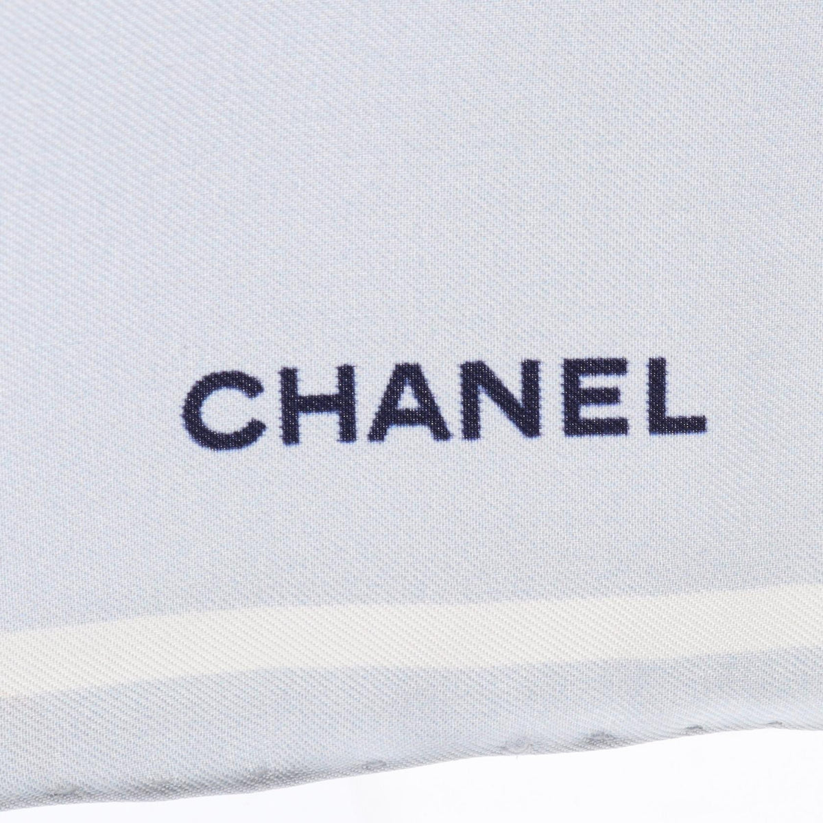 CHANEL Blue COCO Mark total pattern silk 2106800637472