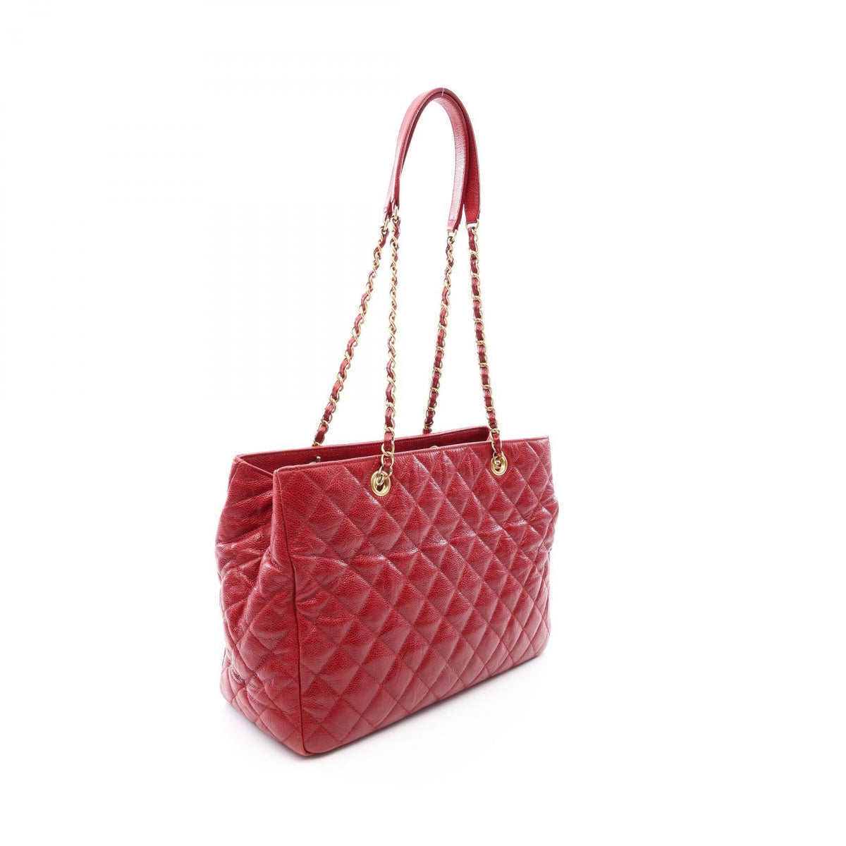 CHANEL Red Matelasse Grained Calfskin leather 2101219956473
