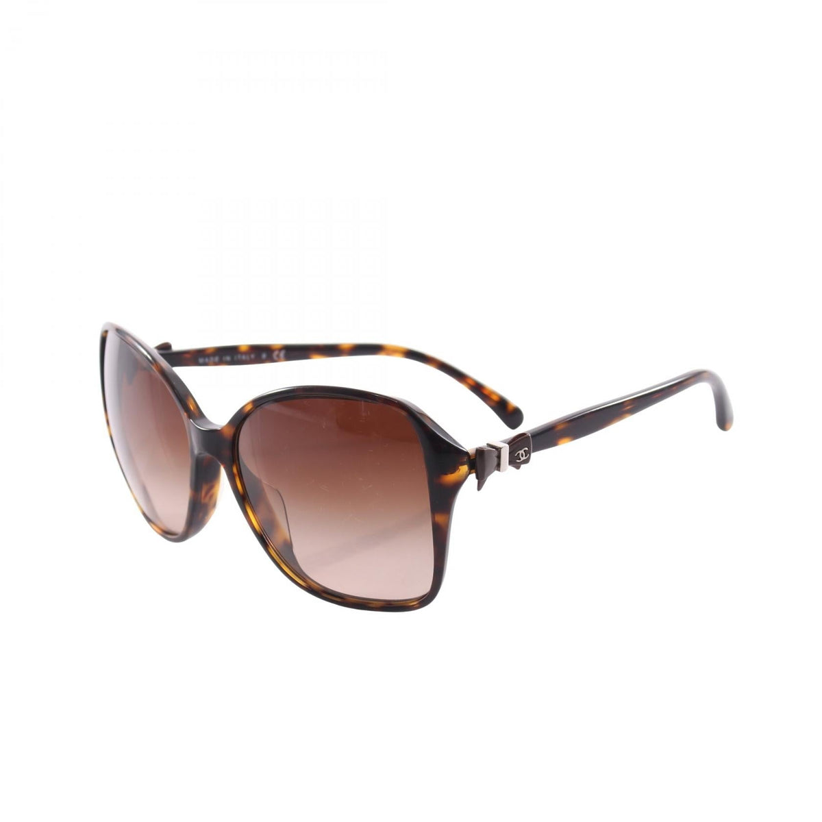CHANEL Brown COCO Mark Ribbon Gradient Lens Tortoiseshell Pattern Other�Plastic 5205-A 2107400256643