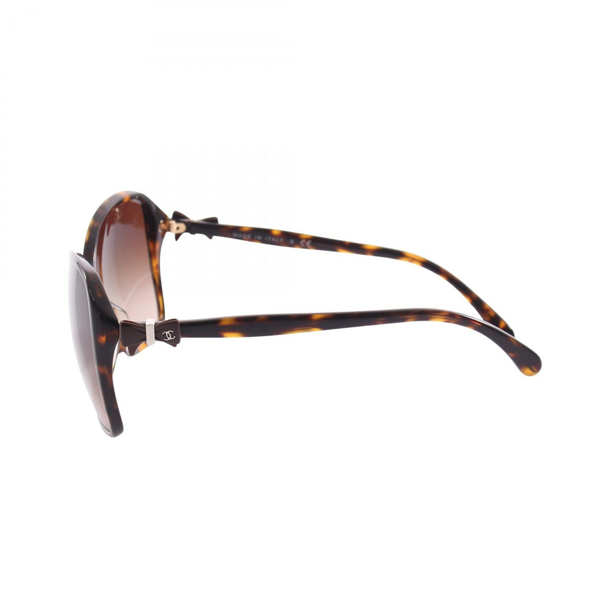 CHANEL Brown COCO Mark Ribbon Gradient Lens Tortoiseshell Pattern Other�Plastic 5205-A 2107400256643