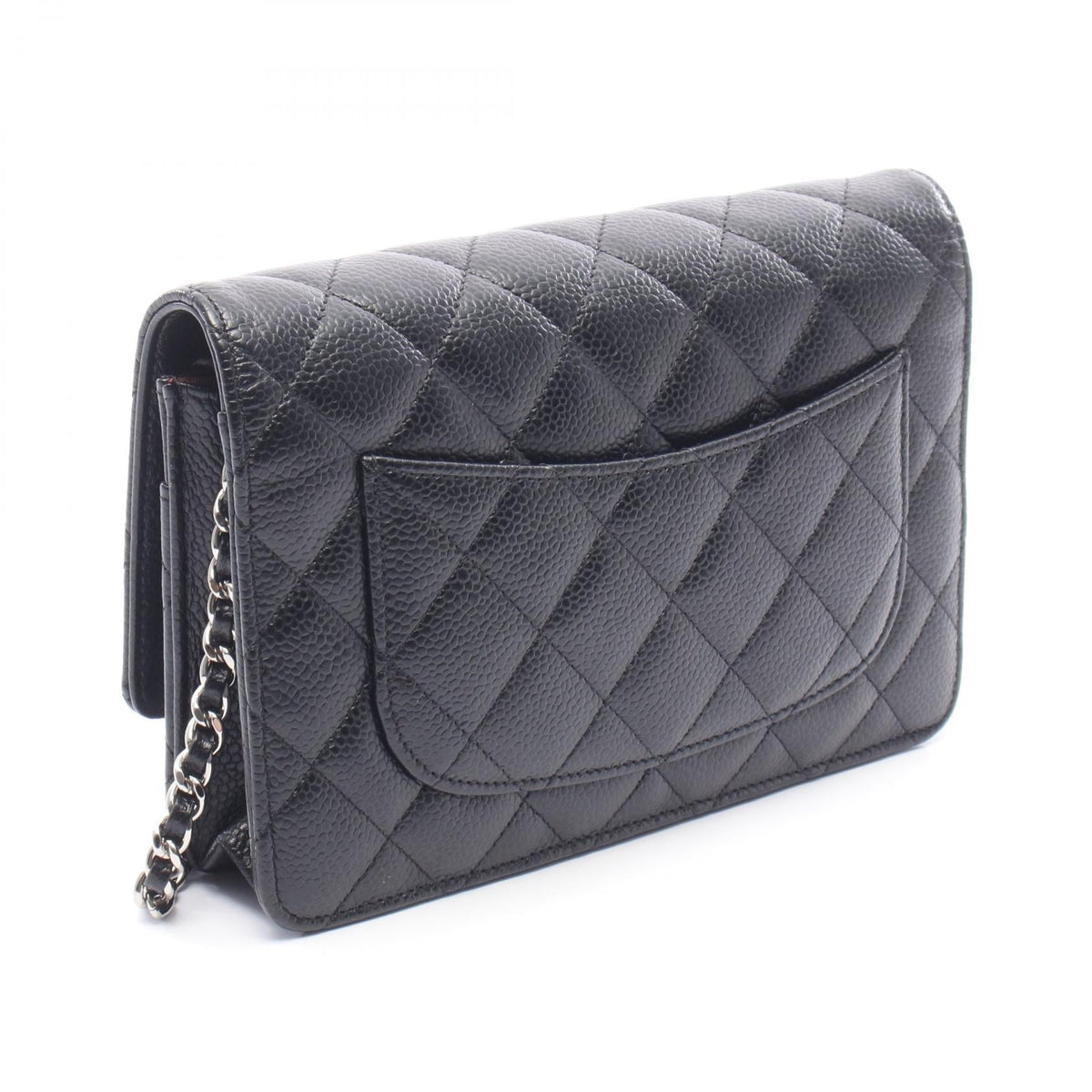 CHANEL Black Matelasse Grained Calfskin leather A33814 2101220031572