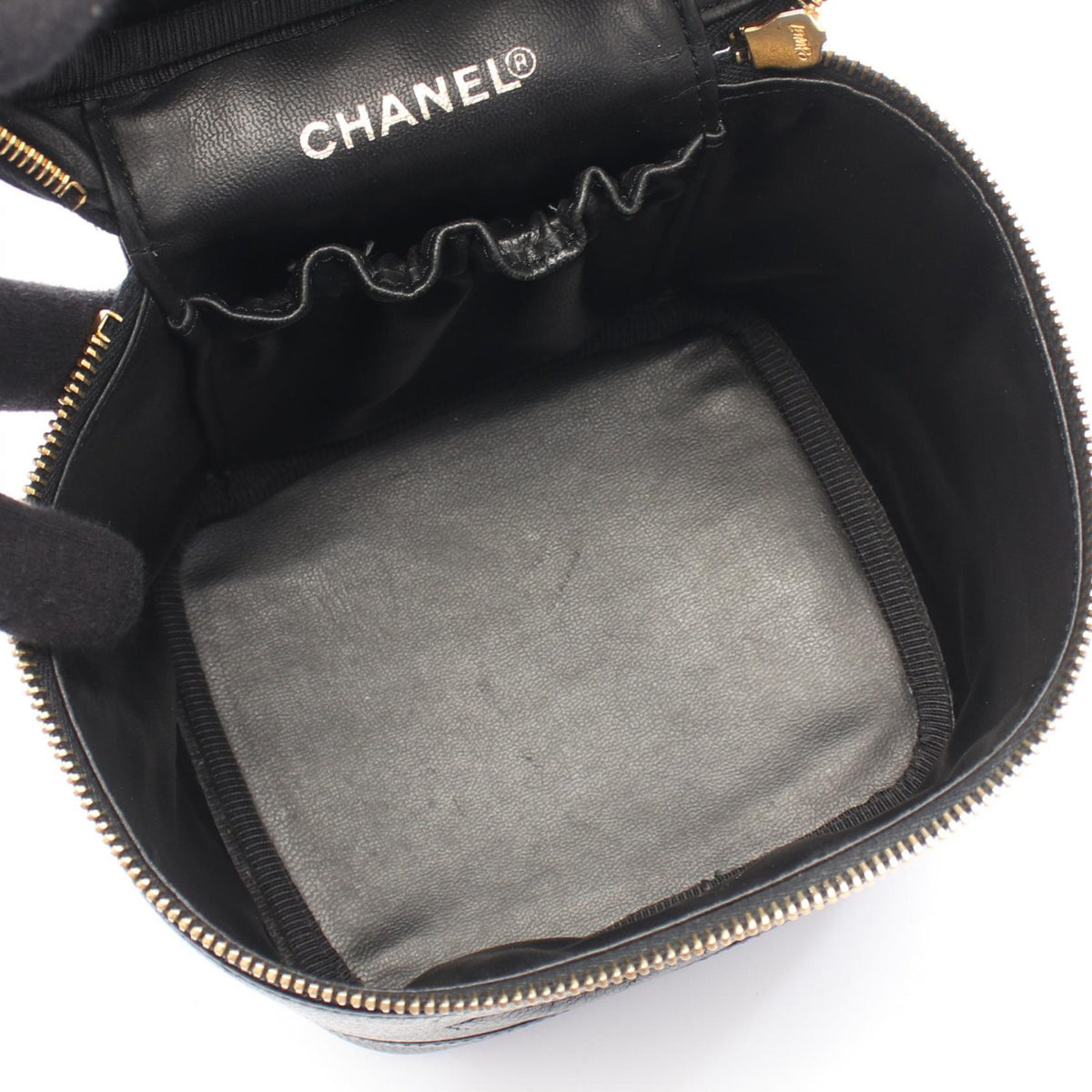 CHANEL Black COCO Mark Grained Calfskin leather A01998 2101220031589