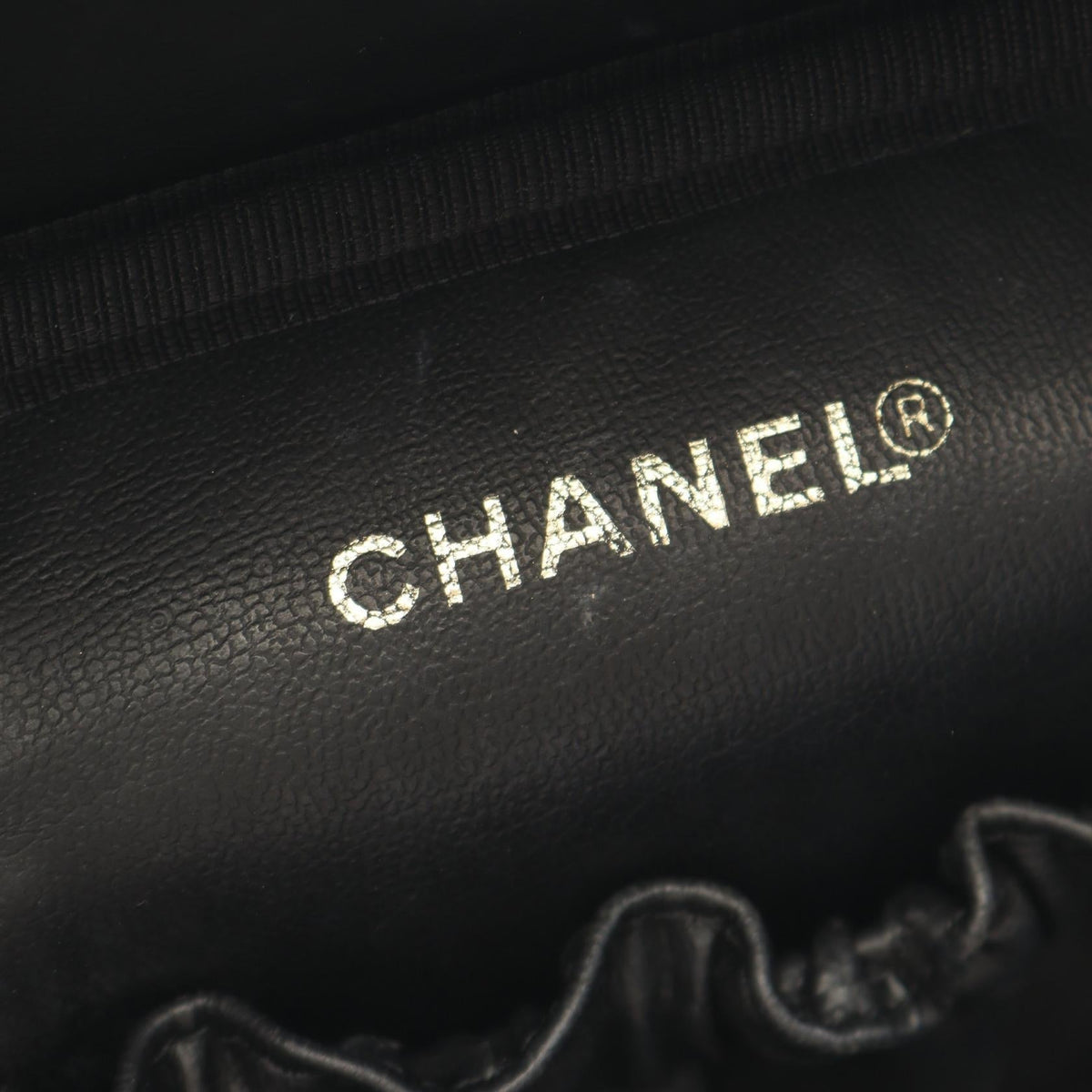 CHANEL Black COCO Mark Grained Calfskin leather A01998 2101220031596
