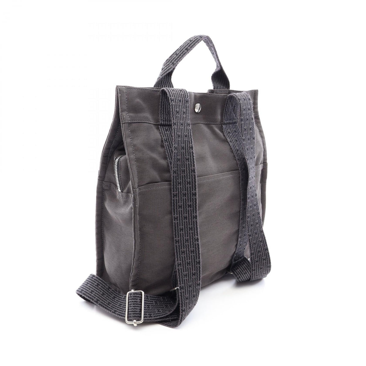 HERMES Herline Ad MM Rucksack Backpack Gray Other Nylon canvas 2101220110222