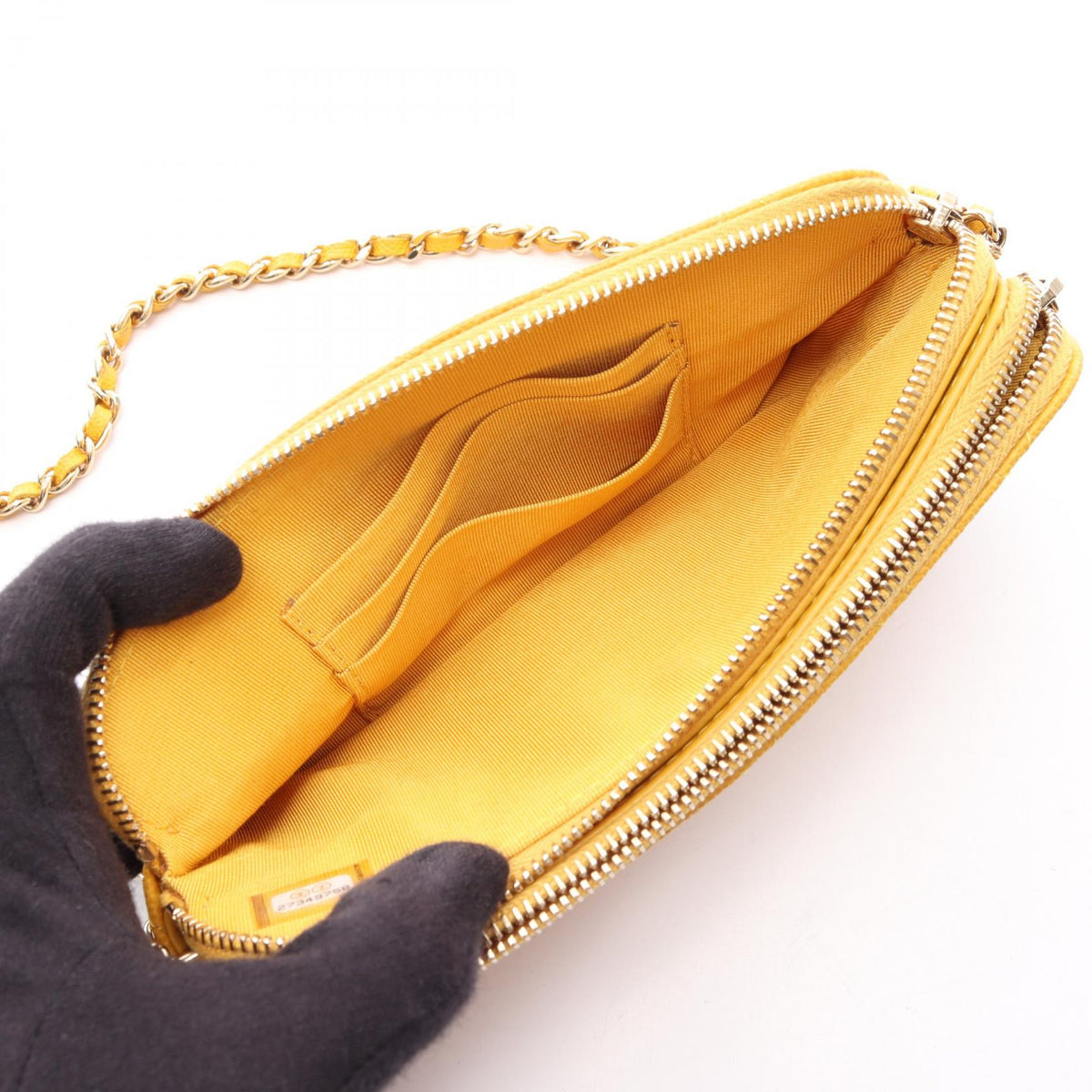CHANEL Yellow Matelasse Grained Calfskin leather 2101219807270