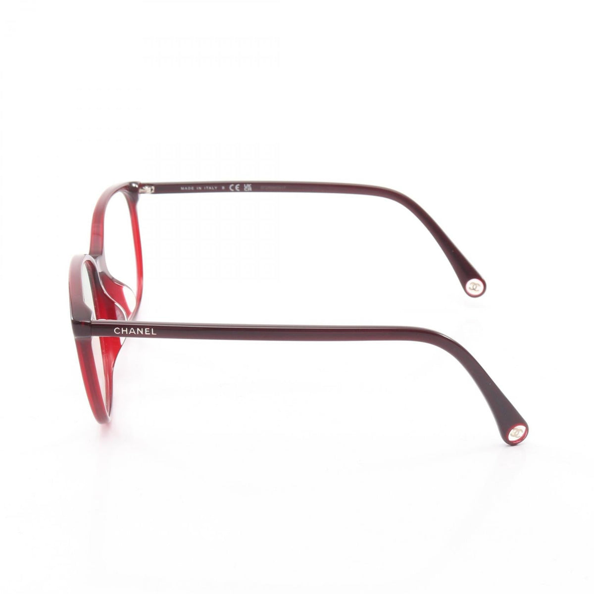 CHANEL Red Pantos Shape Optical COCO Mark Date Other�Plastic 2120900101305