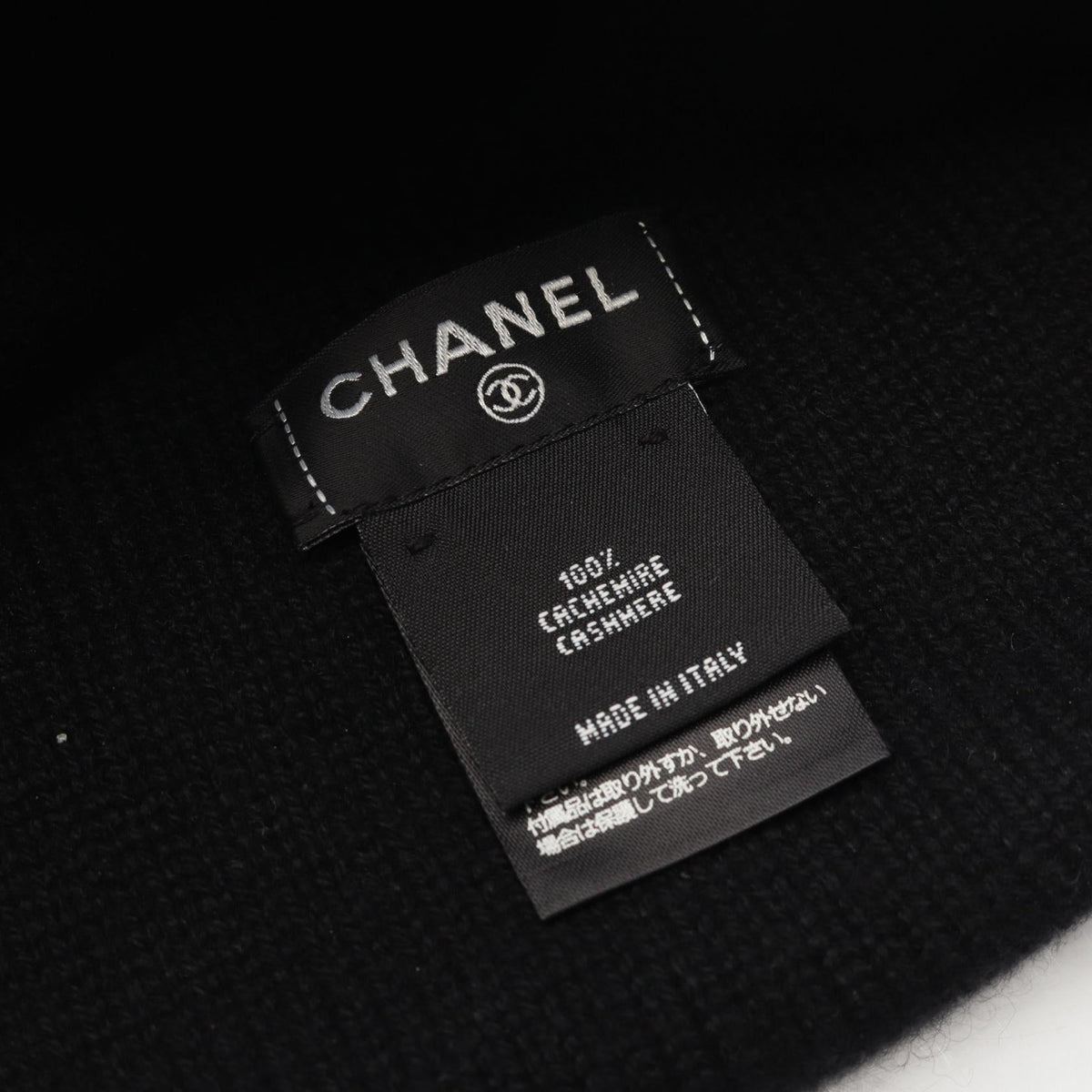 CHANEL Black COCO Mark Other�cashmere 2107601128961
