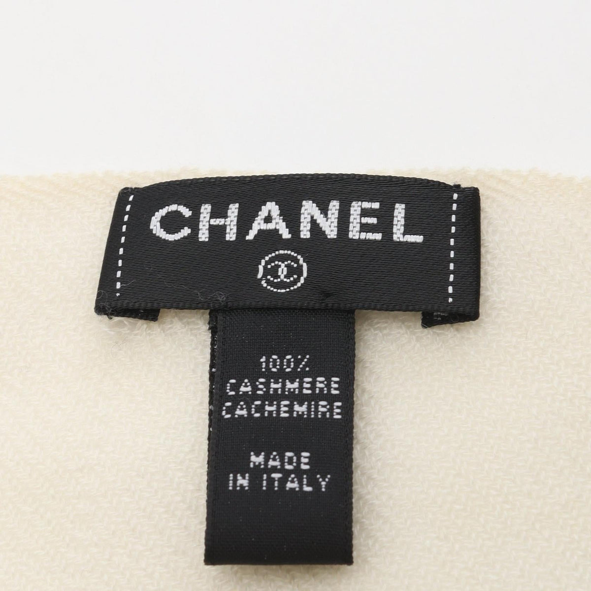 CHANEL Beige/Gray COCO Mark Other�cashmere 2104102470759