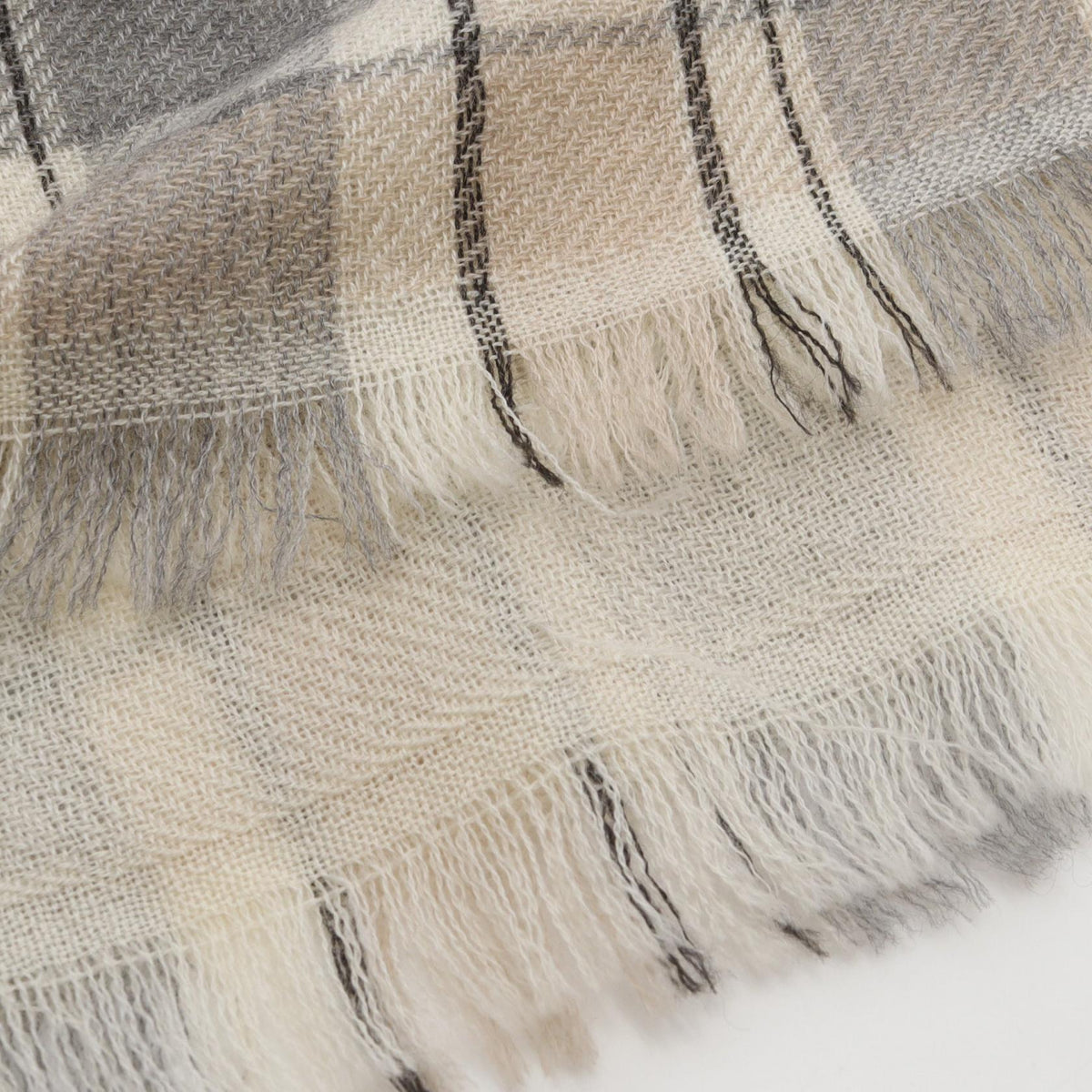 CHANEL Beige/Gray COCO Mark Other�cashmere 2104102470759
