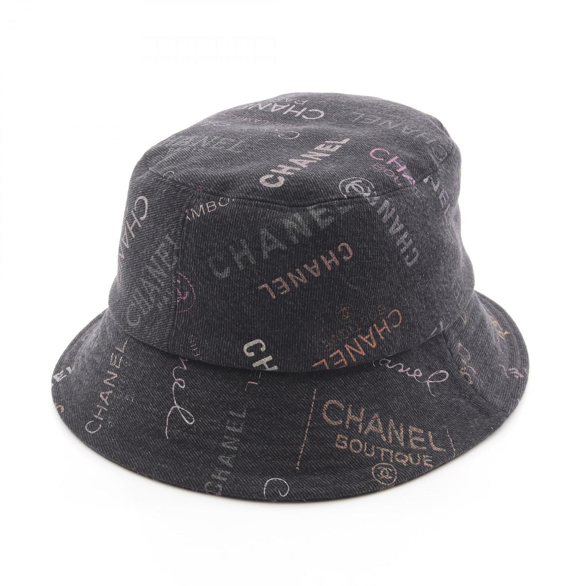 CHANEL Black/Multicolor Crusher Denim Bucket Other�cotton 2107601123133