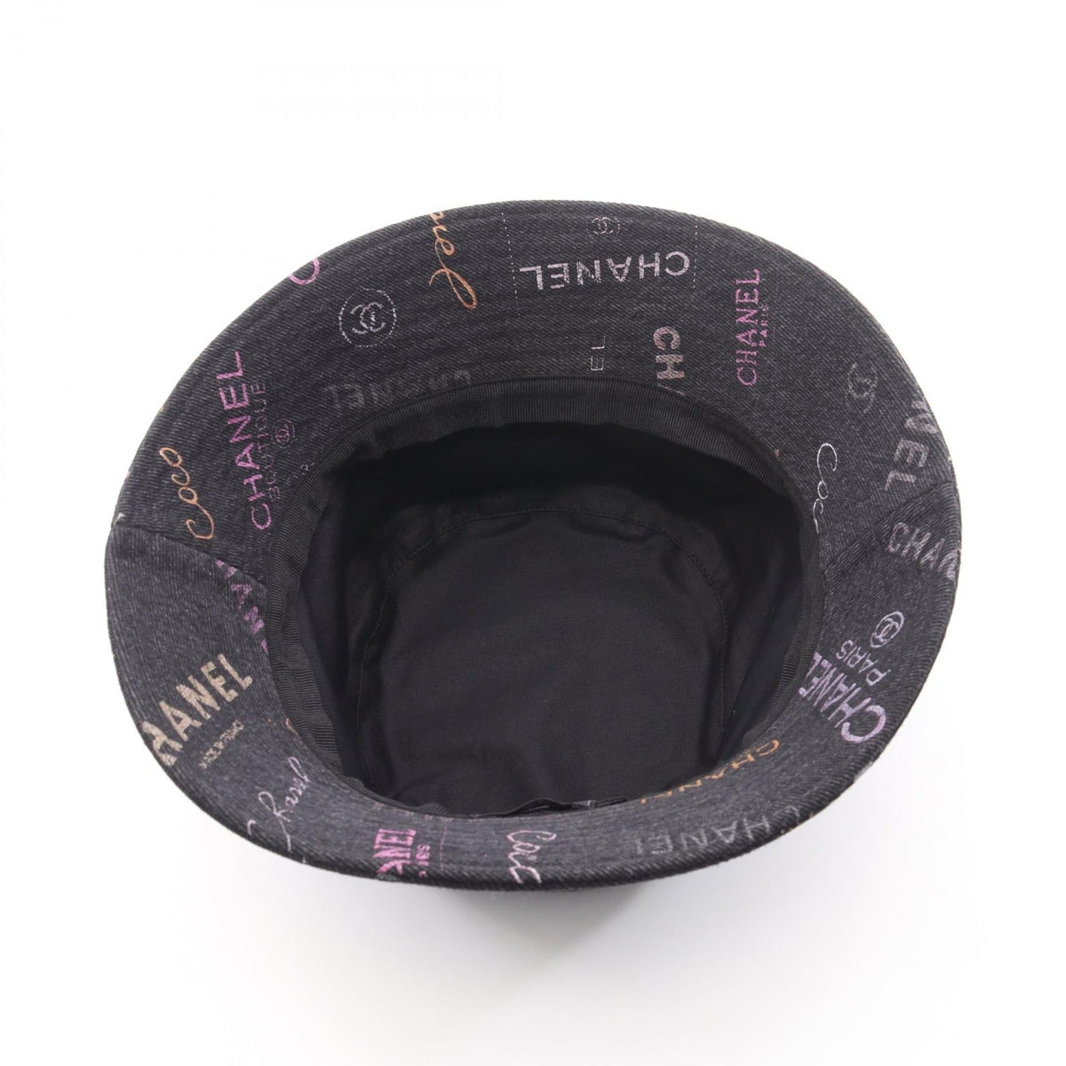CHANEL Black/Multicolor Crusher Denim Bucket Other�cotton 2107601123133
