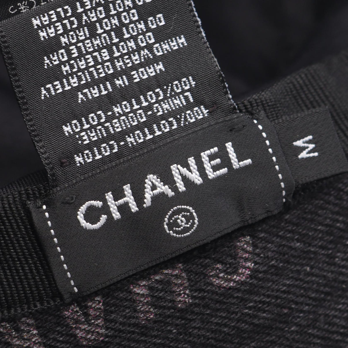 CHANEL Black/Multicolor Crusher Denim Bucket Other�cotton 2107601123133