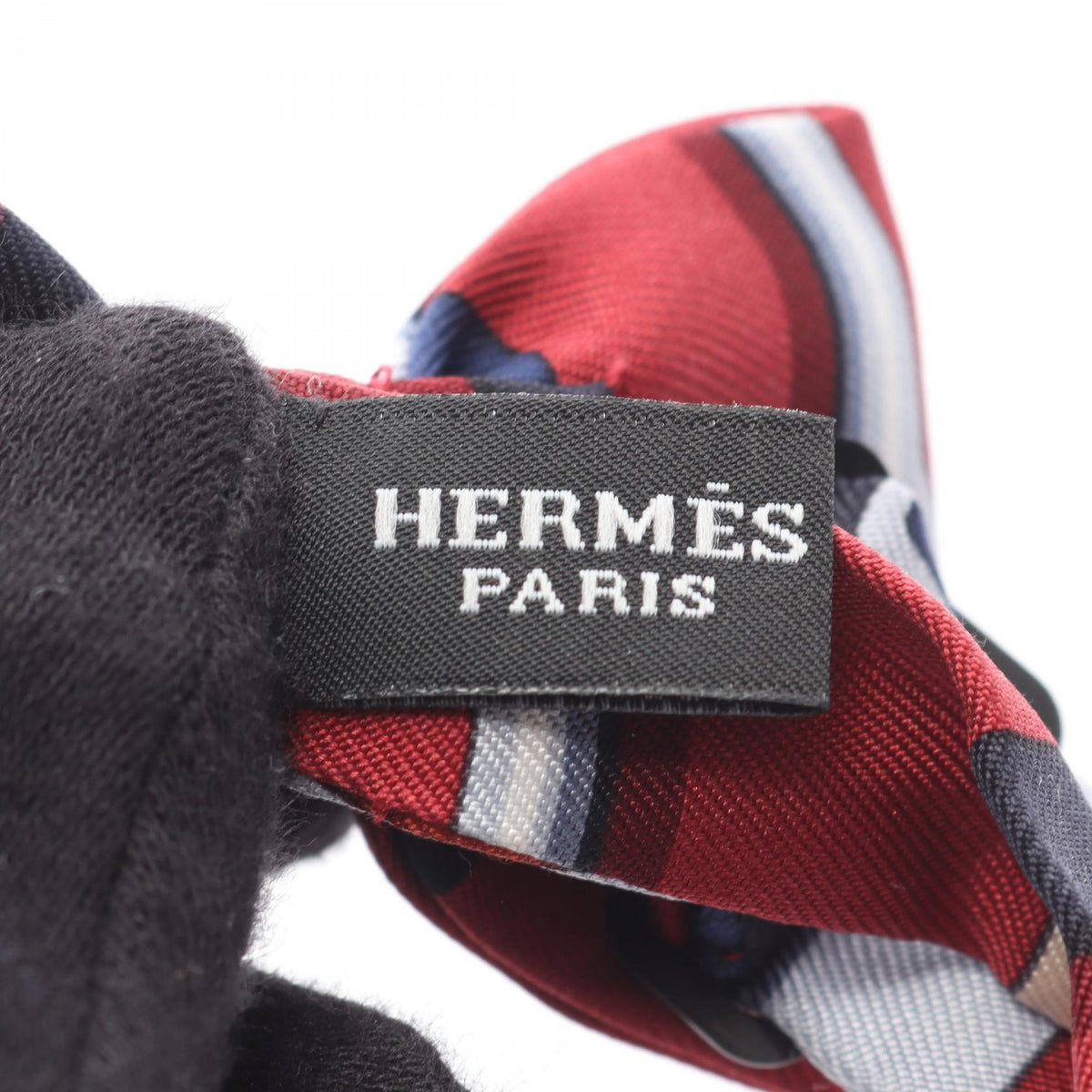 HERMES Noupapillon tieBordeaux Bordeaux Bordeaux/Multicolor silk silk 2106800611892