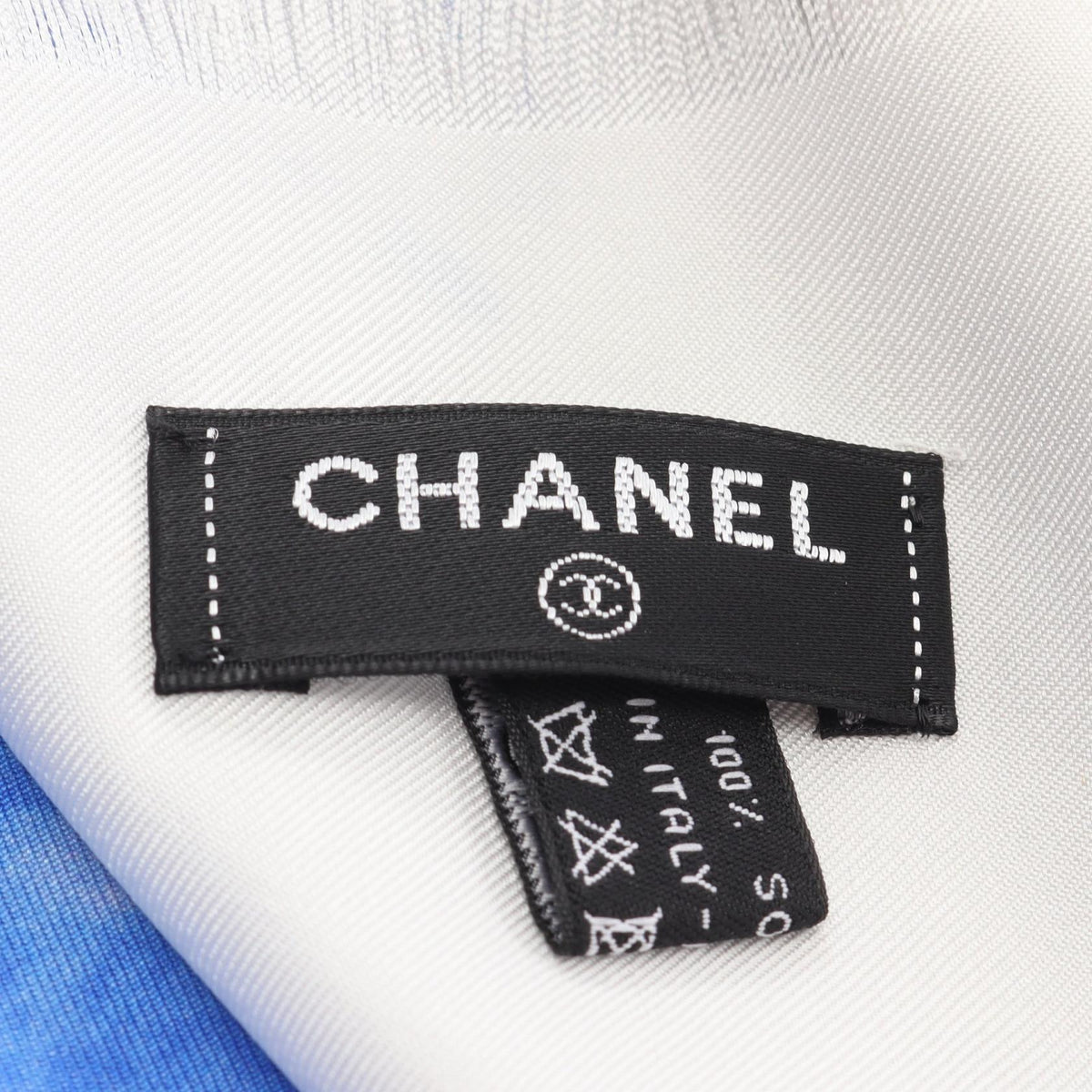 CHANEL Red/Multicolor COCO Mark logo silk 2106800601299