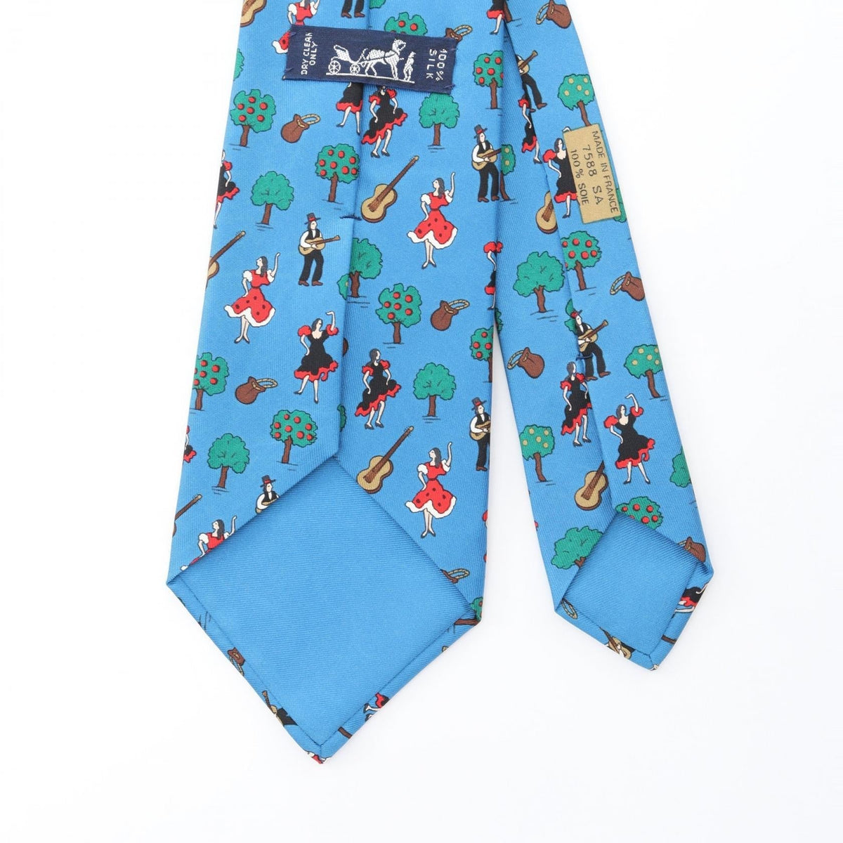HERMES tie Blue/Multicolor silk silk 2101219228068