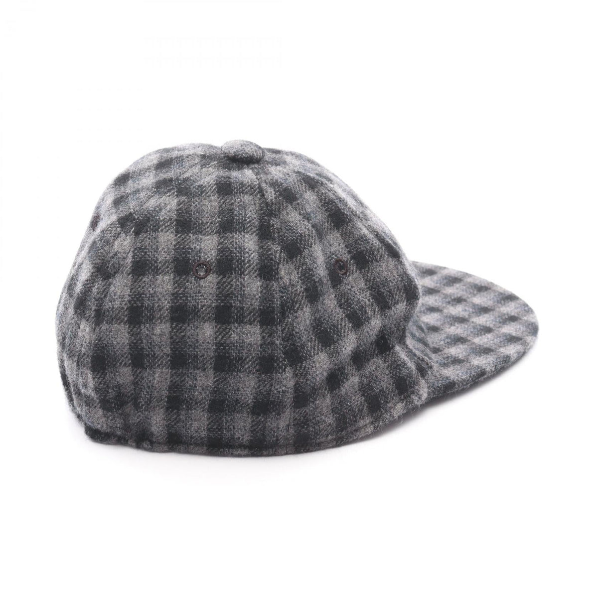CHANEL Black/Gray COCO Mark check Other cashmere 2101218940282