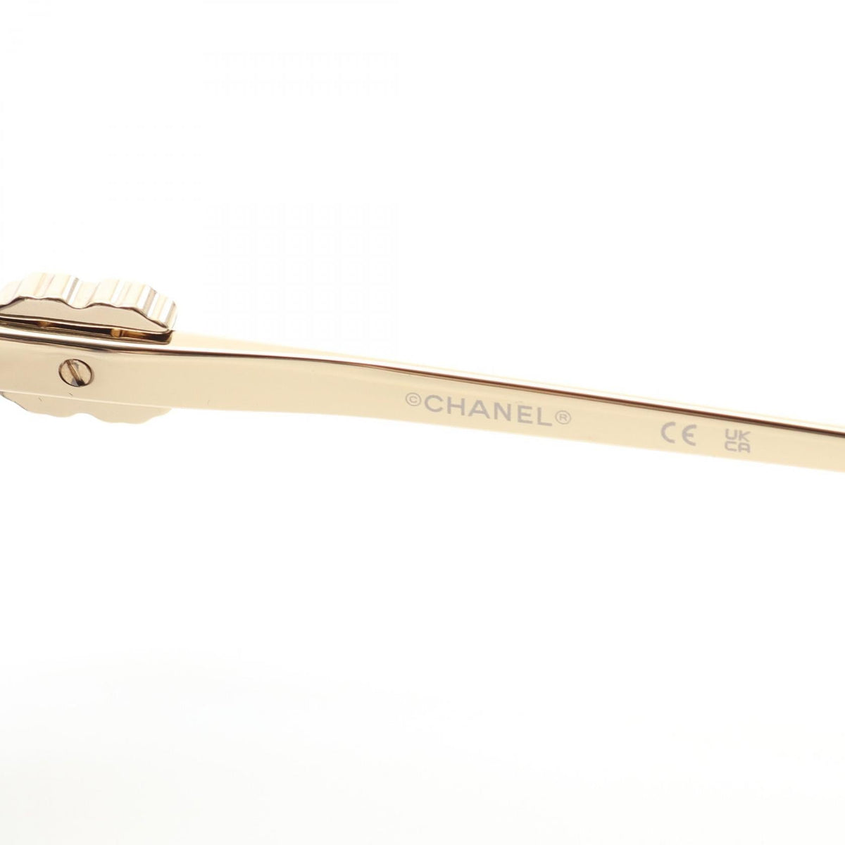 CHANEL Pink/Black Rectangle Shape Other�Gold Plated / Plastic 2104102407137