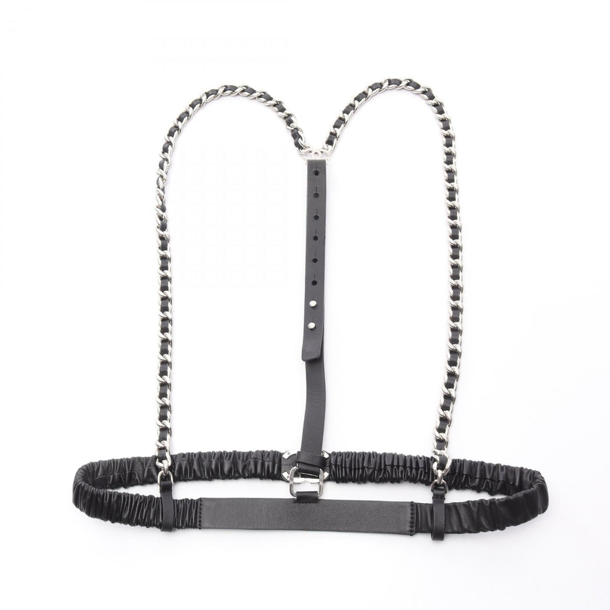 CHANEL Black COCO Mark leather 2104102407526