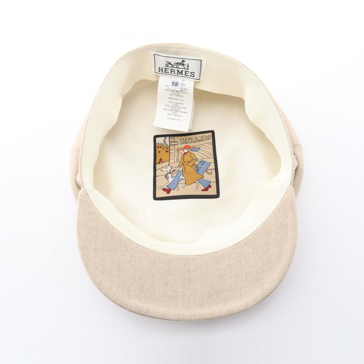 HERMES Deauville Casquette Other hats Beige cashmere 2101220029548
