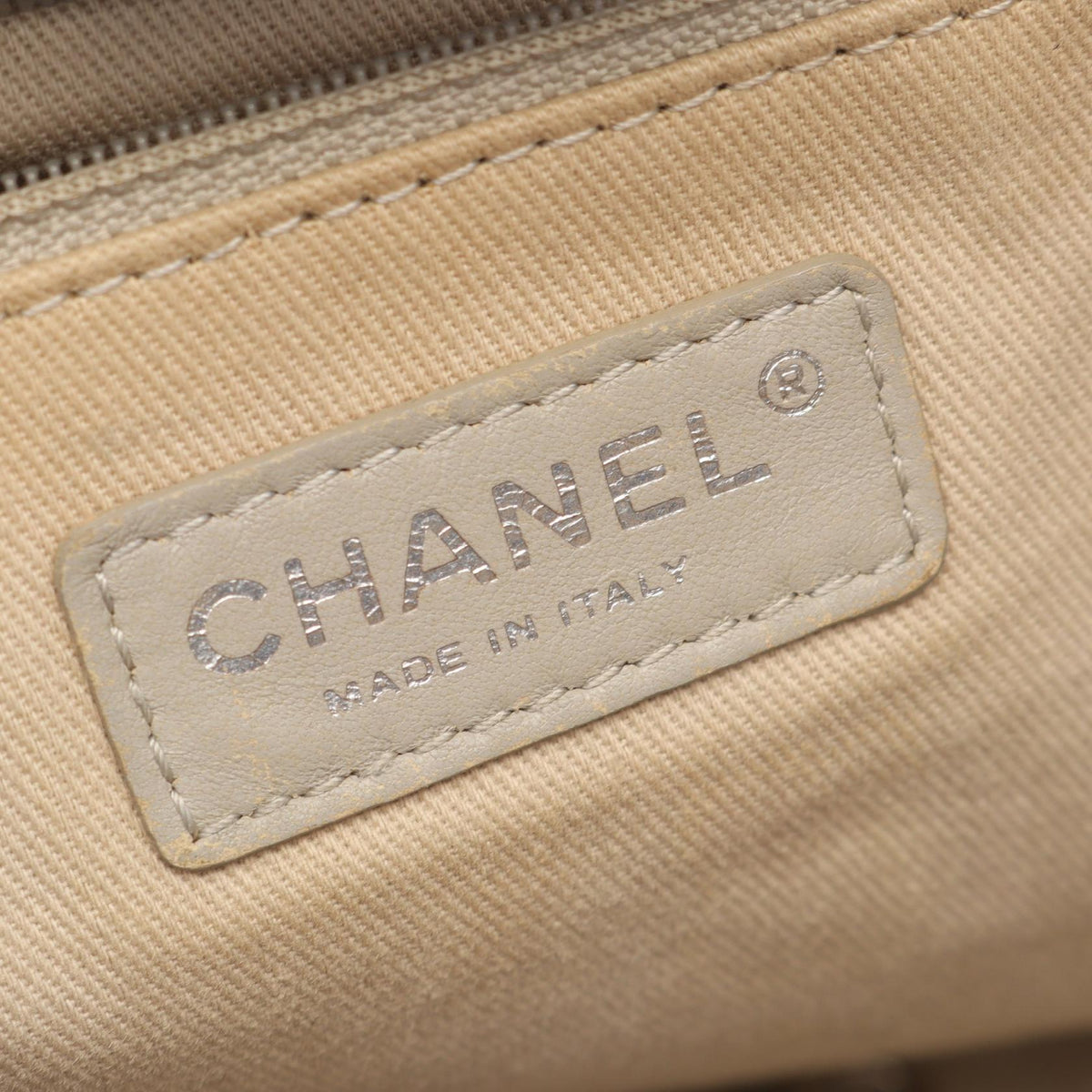 CHANEL Navy/Blue Deauville leather�Grained Calfskin leather 2101220125899