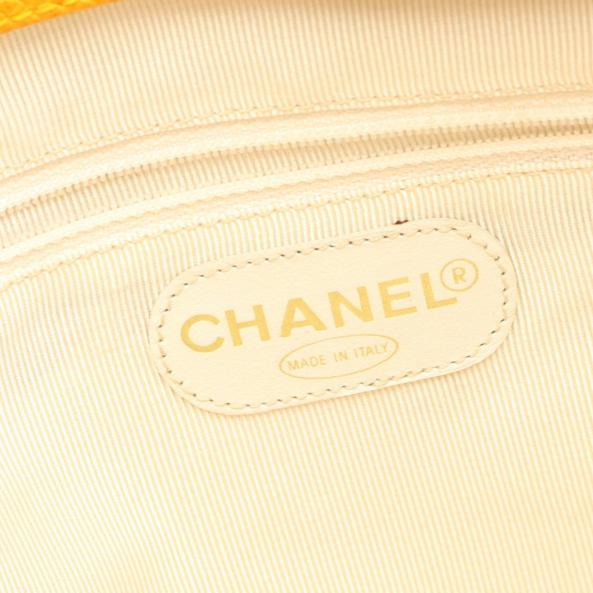 CHANEL Orange Triple COCO Mark Grained Calfskin leather 2101219368597