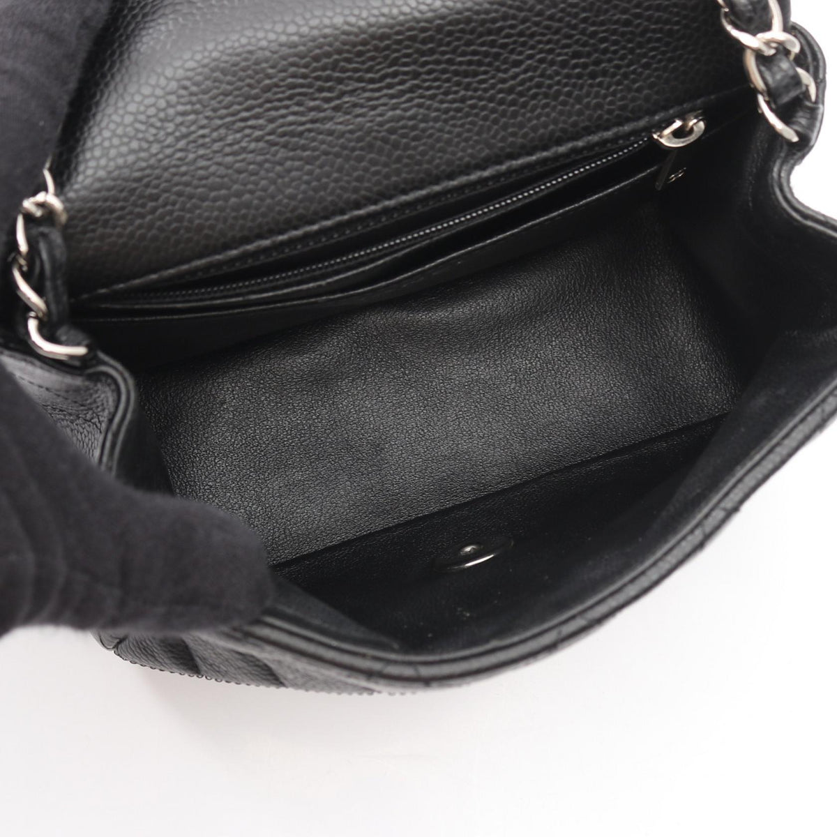 CHANEL Black Mini Matelasse Grained Calfskin leather A35200 2106800612554