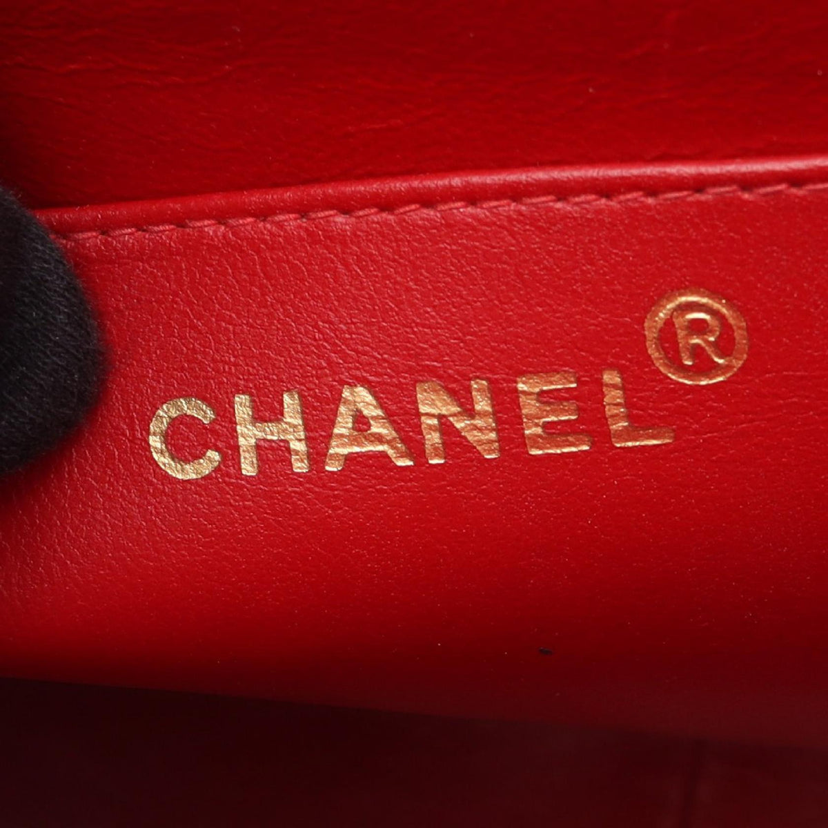CHANEL Red Bias stitch Grained Calfskin leather 2106800615555