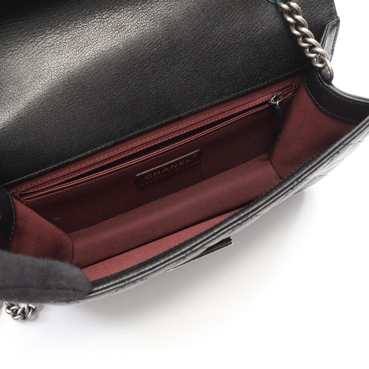 CHANEL Black CC University Matelasse leather�grained calf leather A93536 2106800620917