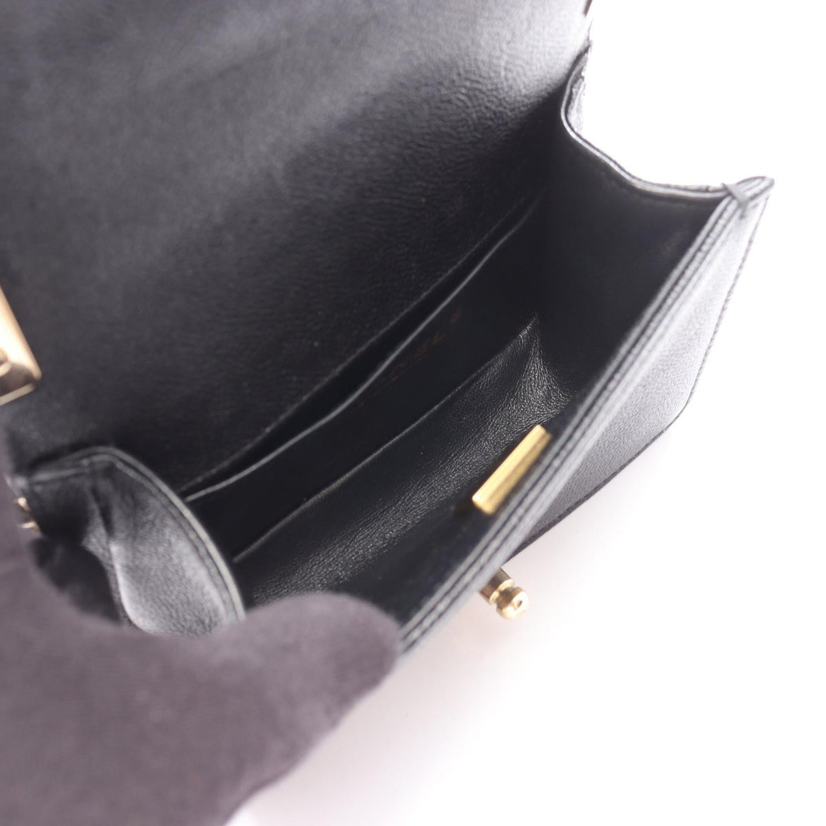 CHANEL Black Boy Chanel Mini Chevron V-stitch Grained Calfskin leather 2101219759029