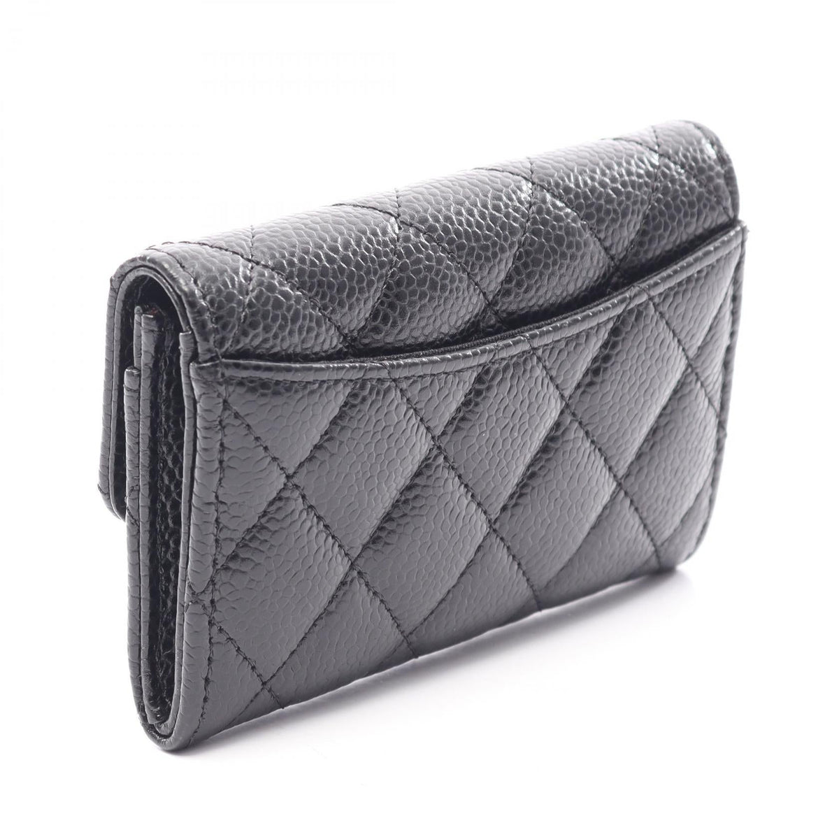CHANEL Black Matelasse Grained Calfskin leather 2118700088650