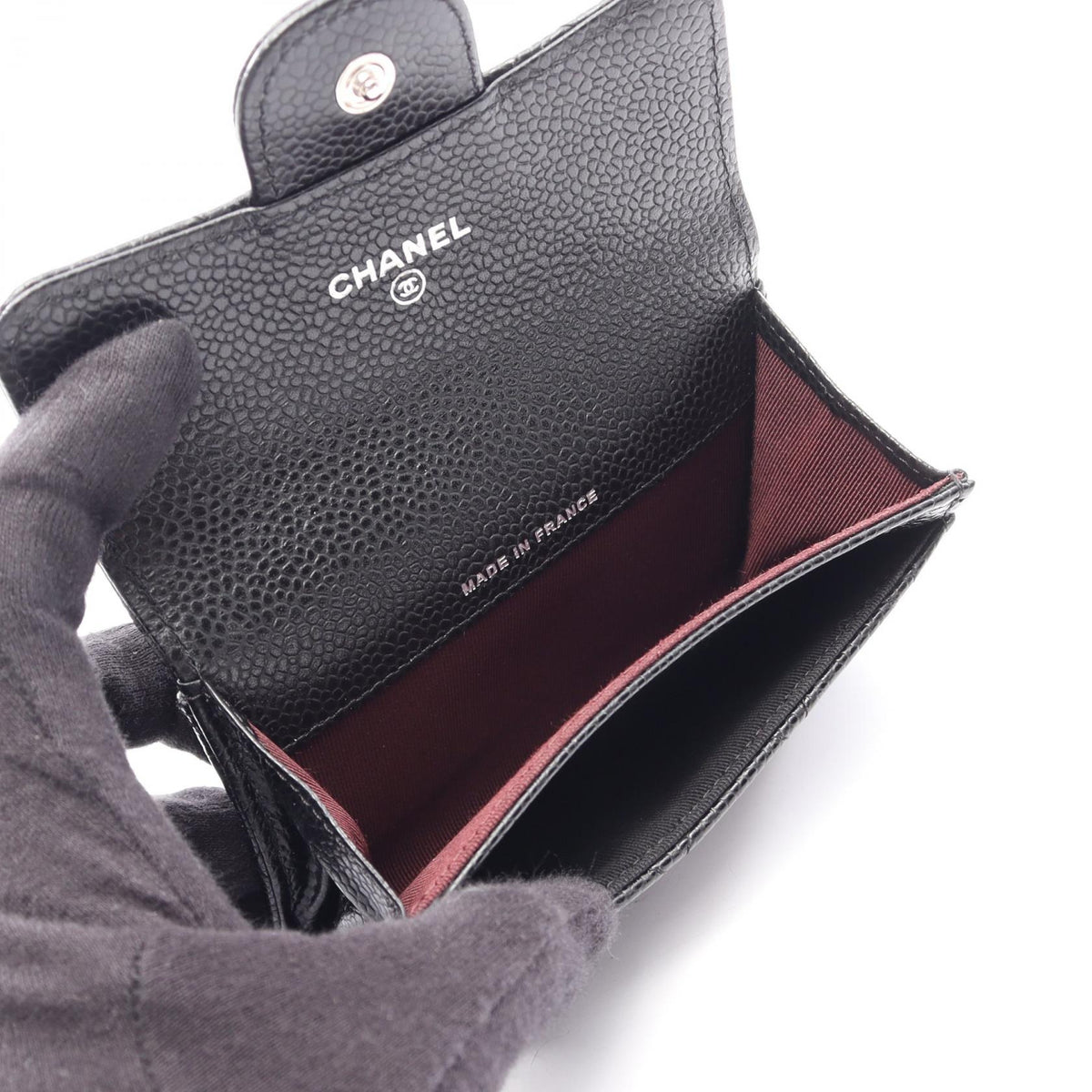 CHANEL Black Matelasse Grained Calfskin leather 2118700088650