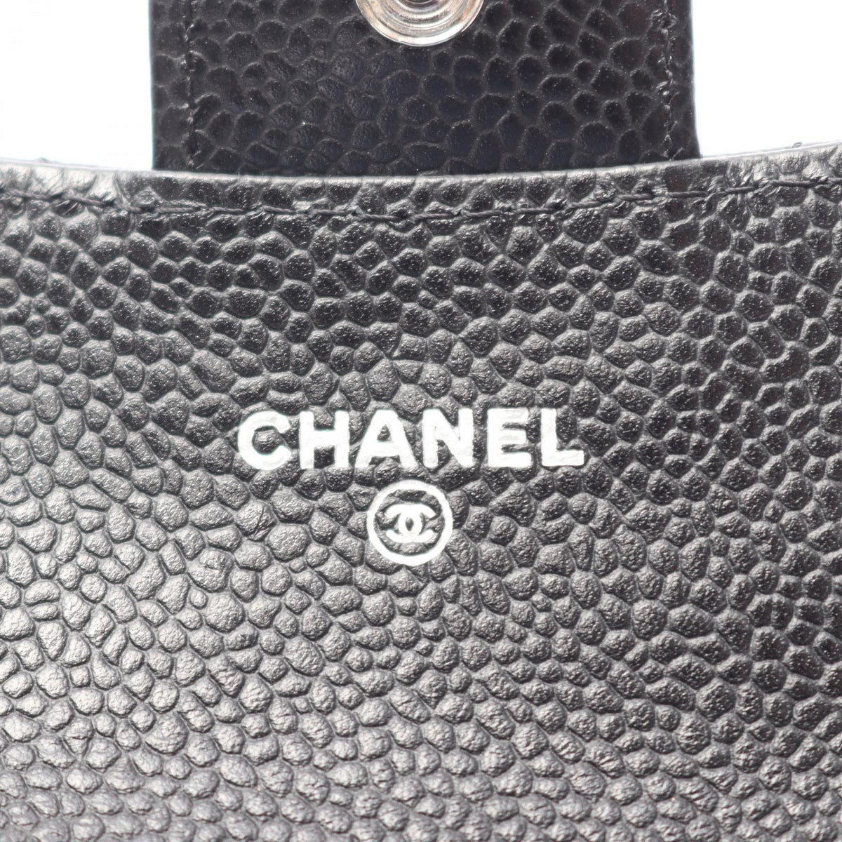 CHANEL Black Matelasse Grained Calfskin leather 2118700088650