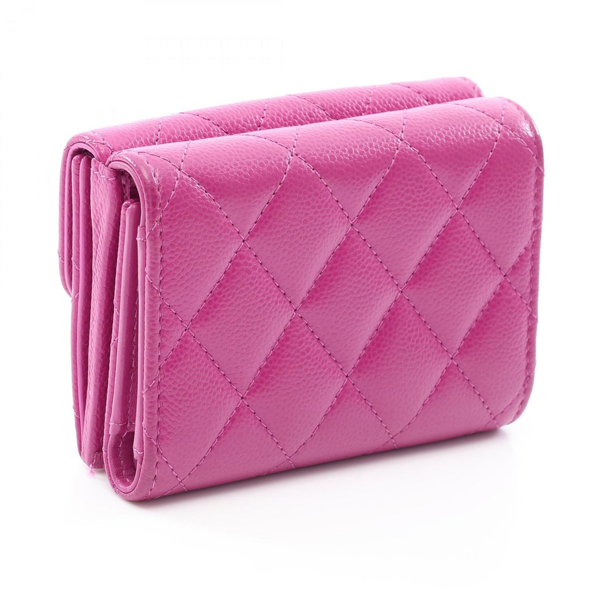 CHANEL Purple Classic Small Flap Wallet Matelasse Grained Calfskin leather AP0230 2101219952048
