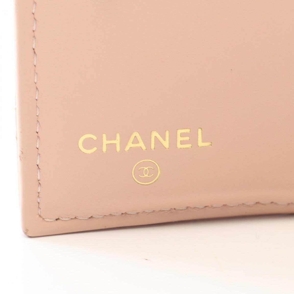 CHANEL Pink Matelasse Classic Small Wallet Grained Calfskin leather 2107400258531