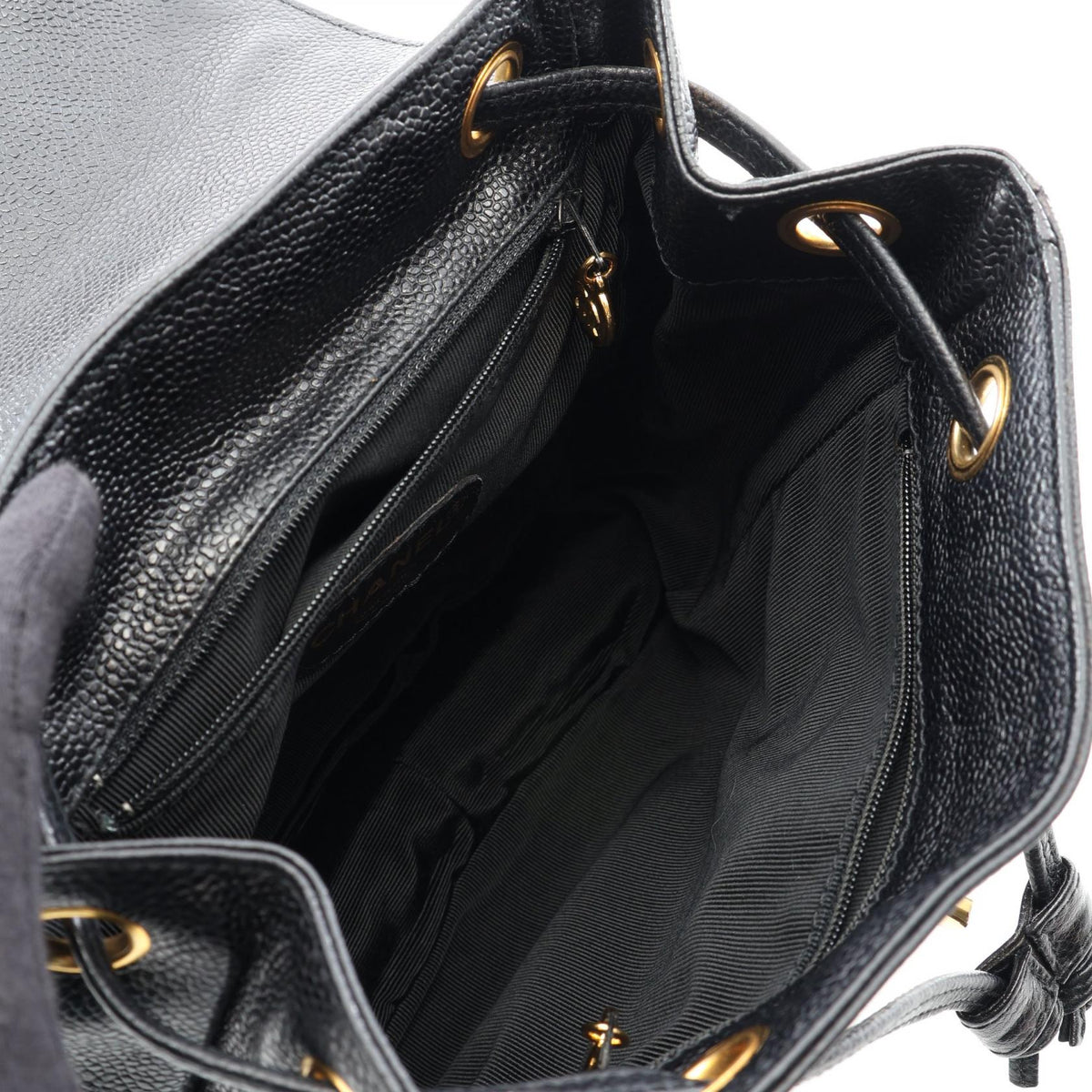 CHANEL Black Trip Luco co Grained Calfskin leather 2101220035297