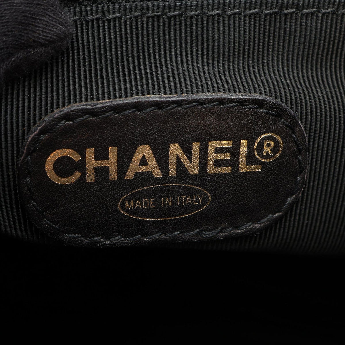 CHANEL Black Trip Luco co Grained Calfskin leather 2101220035297
