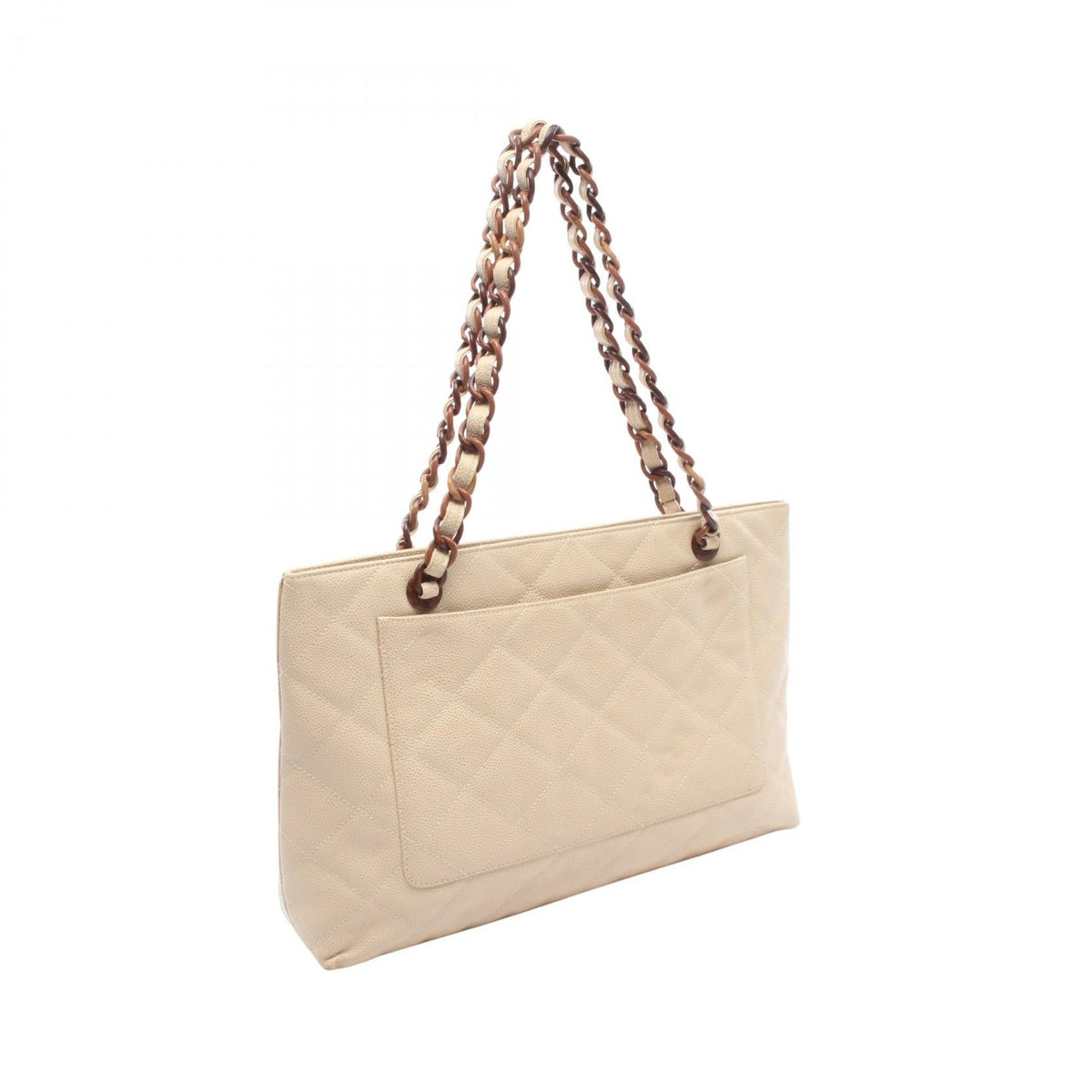 CHANEL Beige Matelasse Plat Grained Calfskin leather 2101220049232
