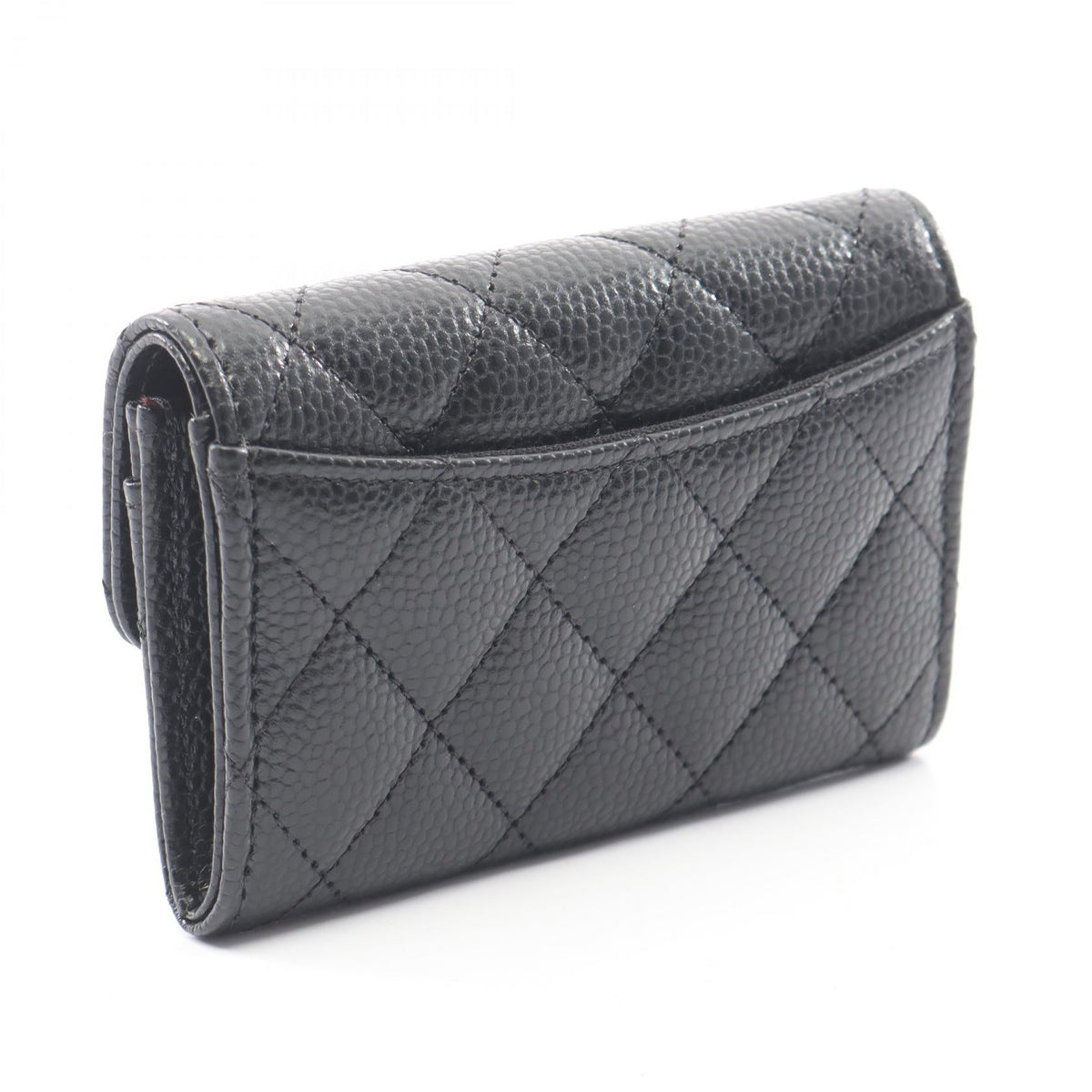 CHANEL Black Classic flap card case Matelasse Grained Calfskin leather AP0214 2121400018612