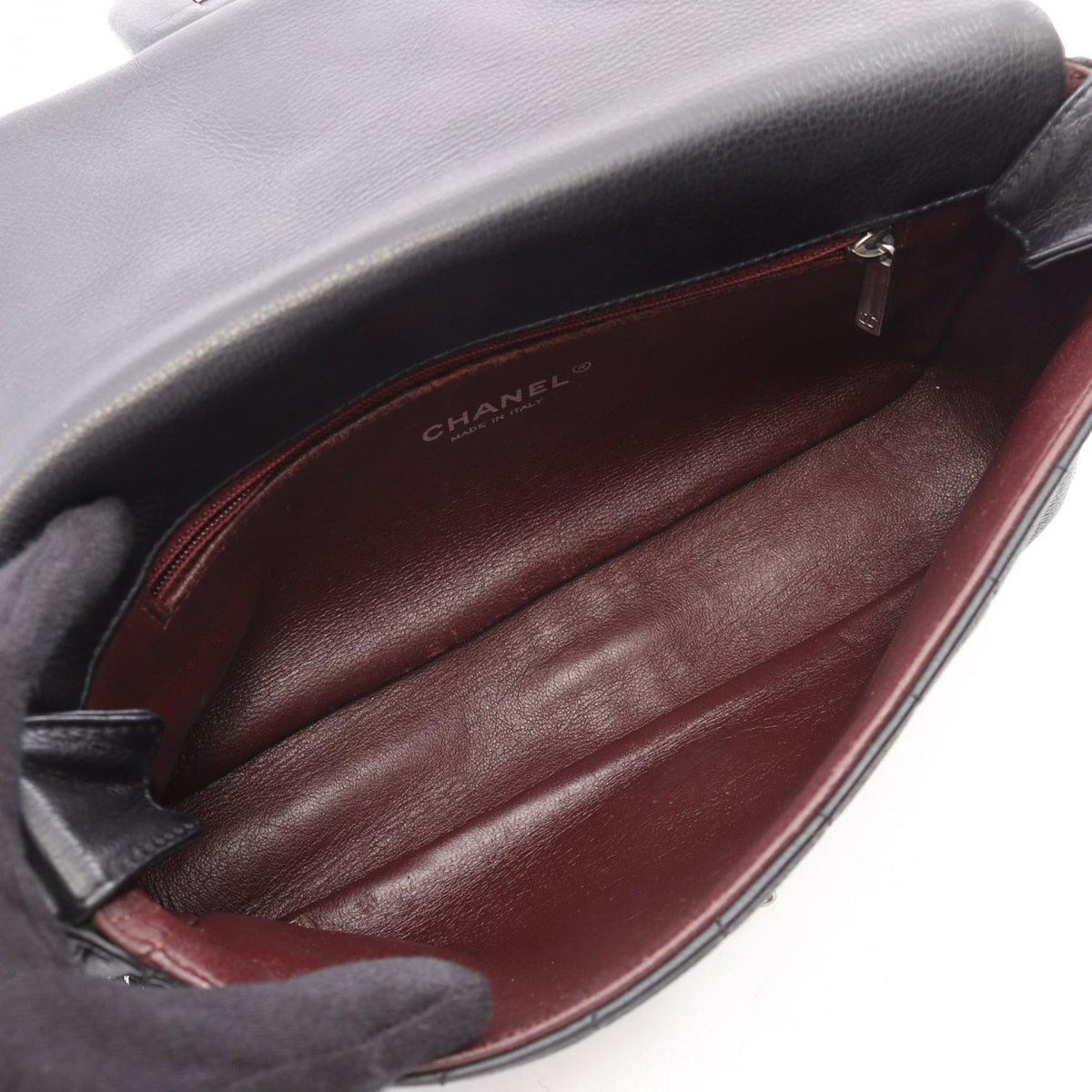 CHANEL Black Matelasse leather 2101220052584