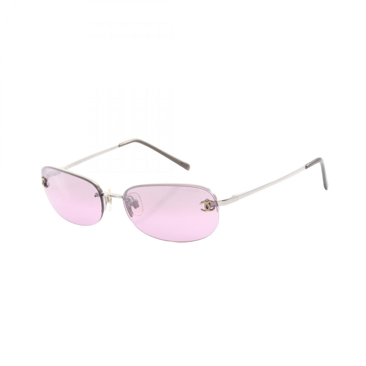 CHANEL Purple COCO Mark Plastic�metal 2118700088889
