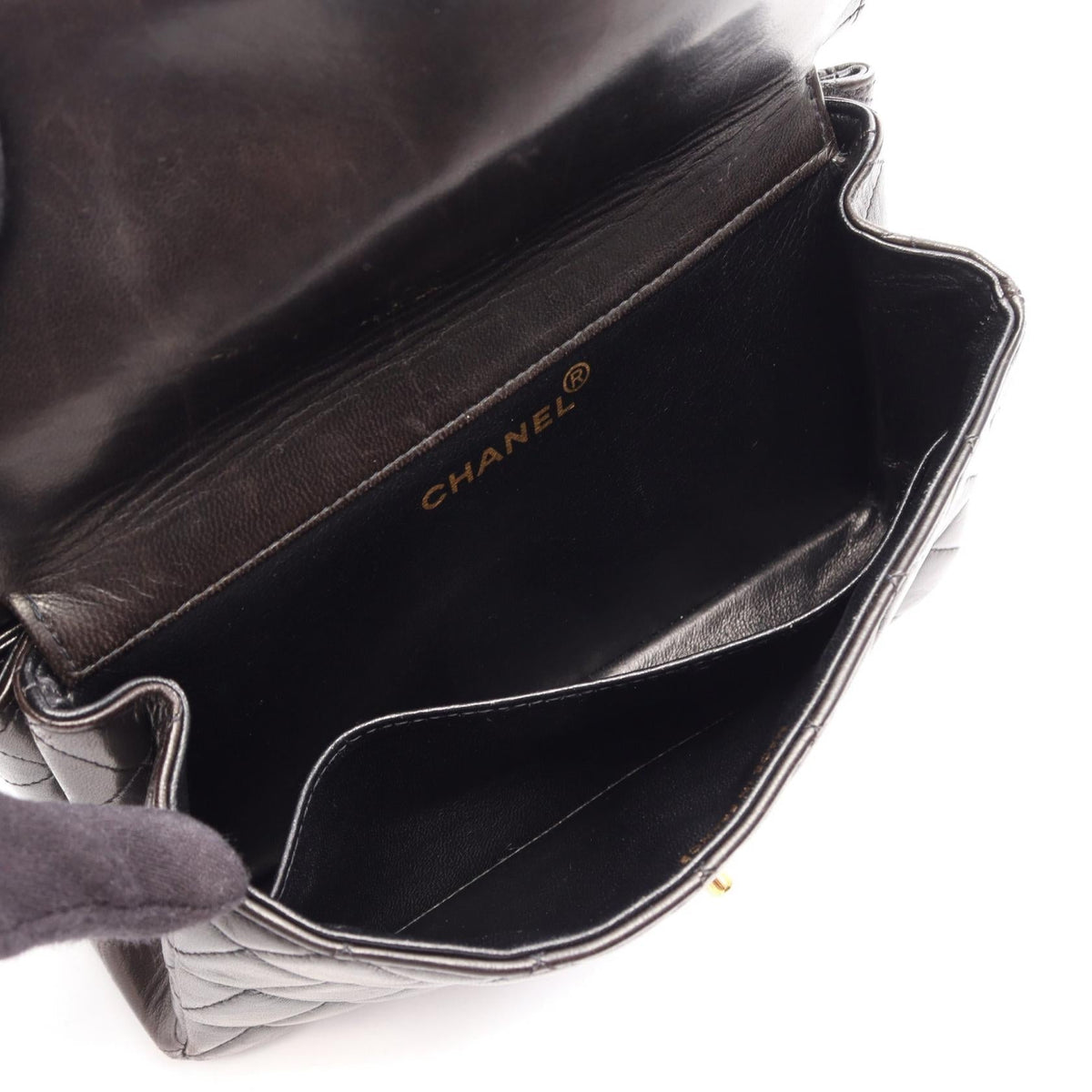 CHANEL Black Matelasse W Face Lambskin (sheep leather) 2101220129941